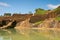 Ancient pool in rock fortress and palace