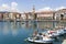 Ancient port Imperia Oneglia in Liguria