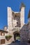 The ancient Porta San Giacomo, Assisi, Perugia, Italy, on a sunny day