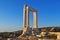 Ancient Portara or the Great Door at Naxos island Greece - Temple of Apollo