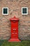 Ancient post box in Amsterdam, Netherlands