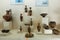 Ancient pottery, amphorae and jags displayed at Antalya Archeological Museum