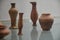 Ancient pottery of the Indus Valley Civilization in the National Museum of India in New Delhi