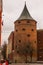 Ancient Powder Tower in Riga. Nowadays the building is the Latvian War Museum and World Heritage Site of UNESCO. In 2014, Riga was