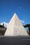 The ancient Pyramid of Cestius in Rome