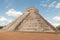 Ancient pyramid in Chichen Itza Mexico.