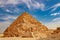 Ancient Pyramid of Mycerinus, Menkaur in Giza, Egypt
