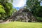 Ancient pyramids at Dzibanche ancient Maya archaeological site, Quintana Roo, Yucatan Peninsula, Mexico