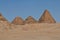 Ancient pyramids of Nuri in Sahara Desert, Sudan, Africa