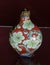 Ancient Qing Kangxi Antique Snuff Bottle Copper Painted Enamel Plum Blossoms Flower Design Colorful Container Arts Craftsmanship