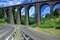 Ancient railway bridge. France