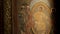 Ancient religious decorative details, icons monastery, church painting, fresco