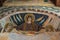 Ancient religious mosaic on the walls of Euphrasian Basilica,Byzantine mosaic art, Porec, UNESCO world heritage site, Croatia