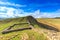 Ancient remains of Milecastle 39 on Hadrian`s Wall