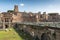 Ancient remains at Trajan`s Market, Rome, Italy, Europe