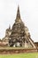 Ancient remains at Wat Phra Sri Sanphet, Ayutthaya, Thailand, Asia