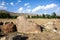 Ancient rock carving site with petroglyphs in Kyrgyzstan