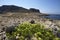 Ancient rocks and mountain in Favignana island. Sicily. Italy