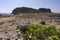 Ancient rocks and mountain in Favignana island. Sicily. Italy