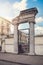 Ancient Roman Amphitheater Anfiteatro Romano and Church San Biagio in Piazza Stesicoro in Catania, Sicily