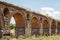 Ancient Roman aqueduct near Skopje