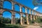 Ancient roman aqueduct Ponte del Diable or Devil`s Bridge in Tarragona, Spain