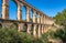 Ancient roman aqueduct Ponte del Diable or Devil`s Bridge in Tarragona, Spain