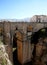 Ancient Roman bridge over gorge in Ronda, Spain