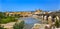 Ancient Roman Bridge River Guadalquivir Cordoba Spain
