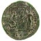 Ancient Roman bronze coin of Emperor Domitian