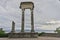 The ancient Roman columns of Nyon, Switzerland, Europe