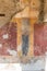 Ancient roman fresco in Central Bath, Pompeii, Italy, Europe