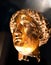 Ancient Roman gold covered head