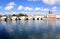 Ancient Roman historical bridge in Tavira, Algarve