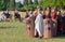 Ancient Roman Legionary Soldiers and Celtic Cavalry at the Historical Reenactment of Aquileia