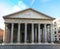 Ancient Roman Pantheon temple, front view