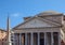 Ancient Roman Pantheon temple, front view - Rome