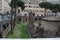 Ancient Roman ruins at piazza di Argentina, Rome, Italy