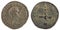 Ancient Roman silver denarius coin of Emperor Nerva