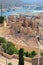 Ancient Roman theater and ruins of cathedral. Cartagena, Spain