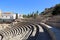 Ancient Roman Theatre near Malaga Alcazaba castle on Gibralfaro mountain, Andalusia, Spain