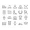 Ancient Rome Antique History Icons Set Vector .