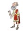 Ancient rome wise old senator doctor or envoy