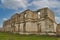 Ancient ruined palace close-up. Nova Kakhovka, Kherson region. Ukraine