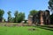 Ancient ruins brick building and antique architecture of official residence of ambassador home or Wichayen house for thai people