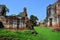 Ancient ruins brick building and antique architecture of official residence of ambassador home or Wichayen house for thai people