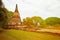 Ancient Ruins of Buddhist temple. Thailand, Ayutthaya