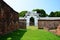 Ancient ruins buildings and antique architecture Palace Inner Gate of King Narai Ratchaniwet Palace for thai people traveler