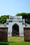 Ancient ruins buildings and antique architecture Palace Inner Gate of King Narai Ratchaniwet Palace for thai people travelers