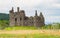 Ancient ruins of Castle on the banks of Loch Scottish Highlands